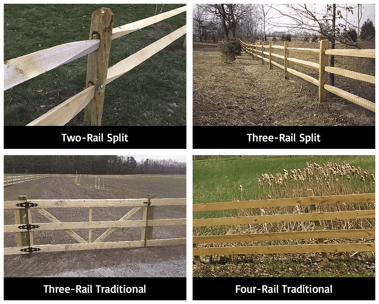 Wood Rail Fences